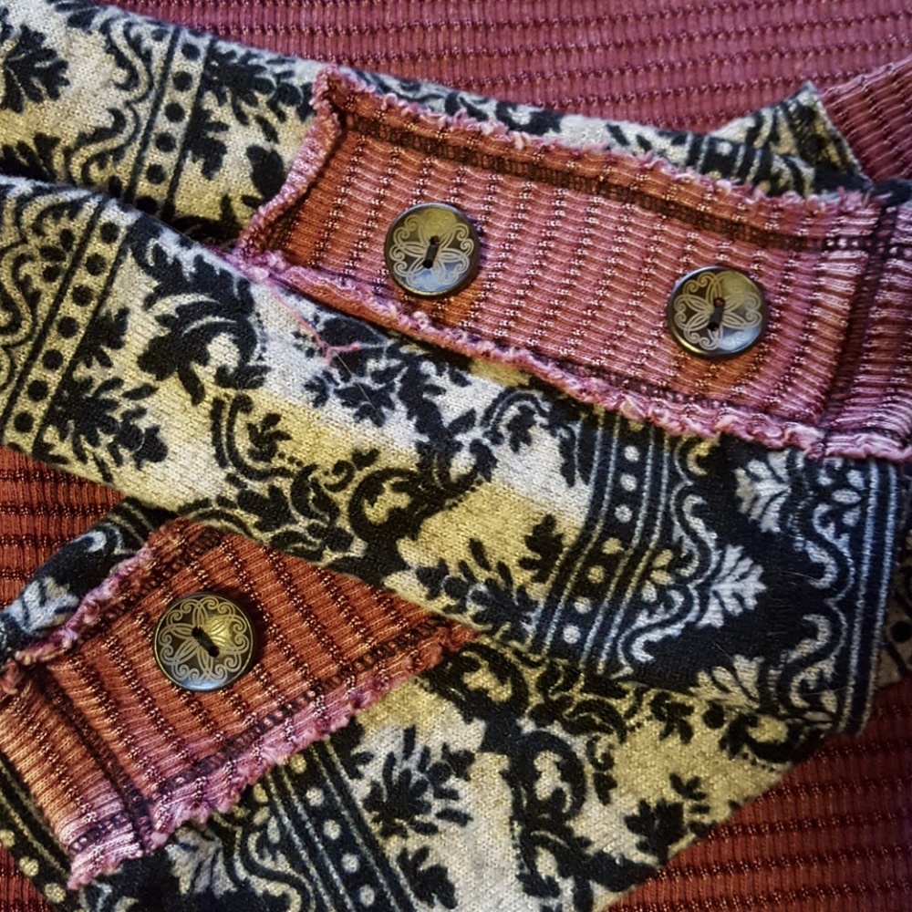 Henley thermal long sleeve shirt